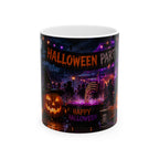 Halloween Party Ceramic Mug — Happy Halloween Jack-o'-Lantern Coffee Cup (11oz & 15oz)