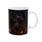 Halloween Monster Mug — Spooky Frankenstein & Jack-O'-Lantern Ceramic Coffee Cup (11oz/15oz)