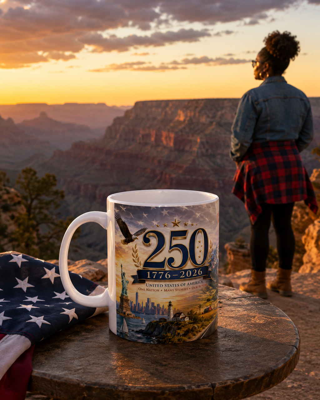 Scenic Anniversary Mug – Vintage Landscape Coffee Cup | Glossy Ceramic, Microwave Safe