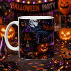 Halloween Party Ceramic Mug — Happy Halloween Jack-o'-Lantern Coffee Cup (11oz & 15oz)