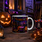 Halloween Party Ceramic Mug — Happy Halloween Jack-o'-Lantern Coffee Cup (11oz & 15oz)