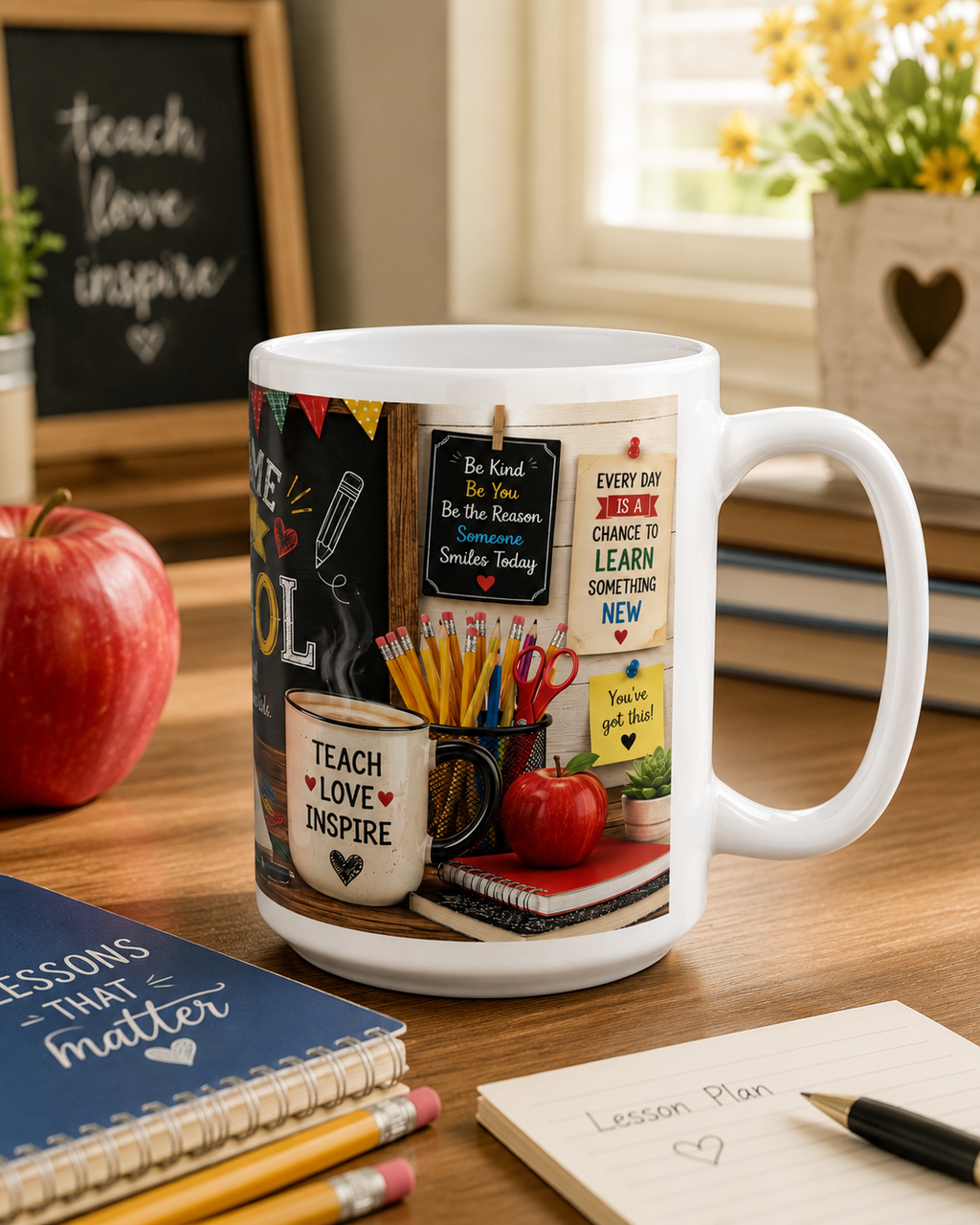 Teacher Appreciation Coffee Cup, Back To School Ceramic Mug 11Oz