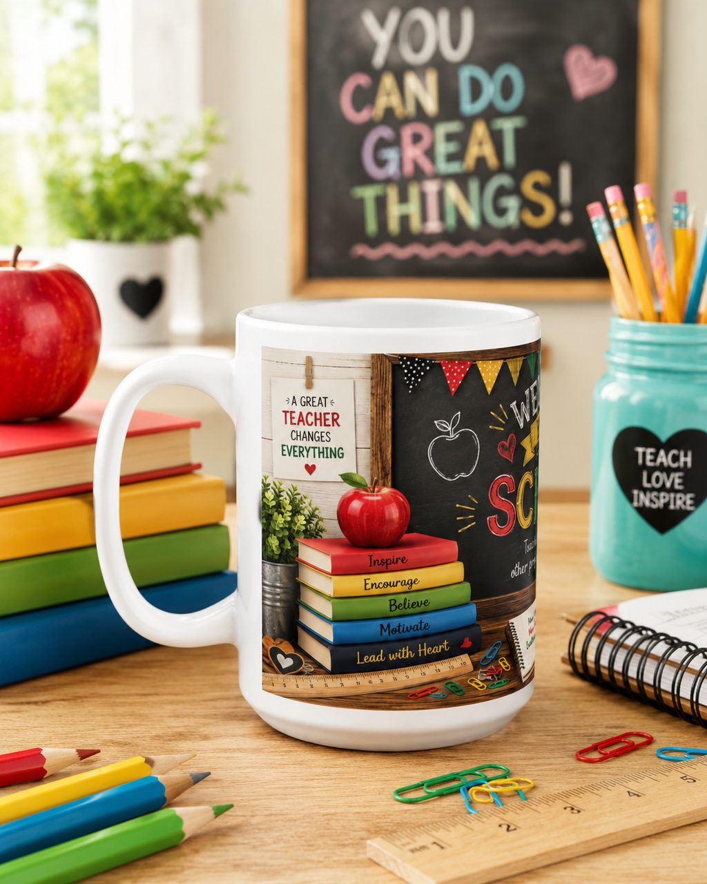 Teacher Appreciation Coffee Cup, Back To School Ceramic Mug 11Oz