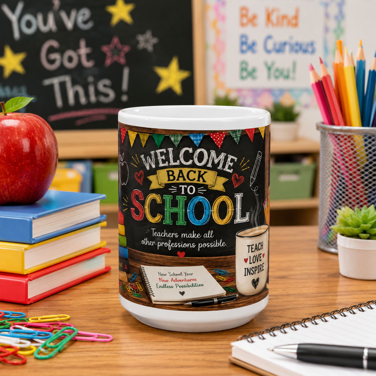 Teacher Appreciation Coffee Cup, Back To School Ceramic Mug 11Oz