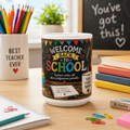 Teacher Appreciation Coffee Cup, Back To School Ceramic Mug 11Oz