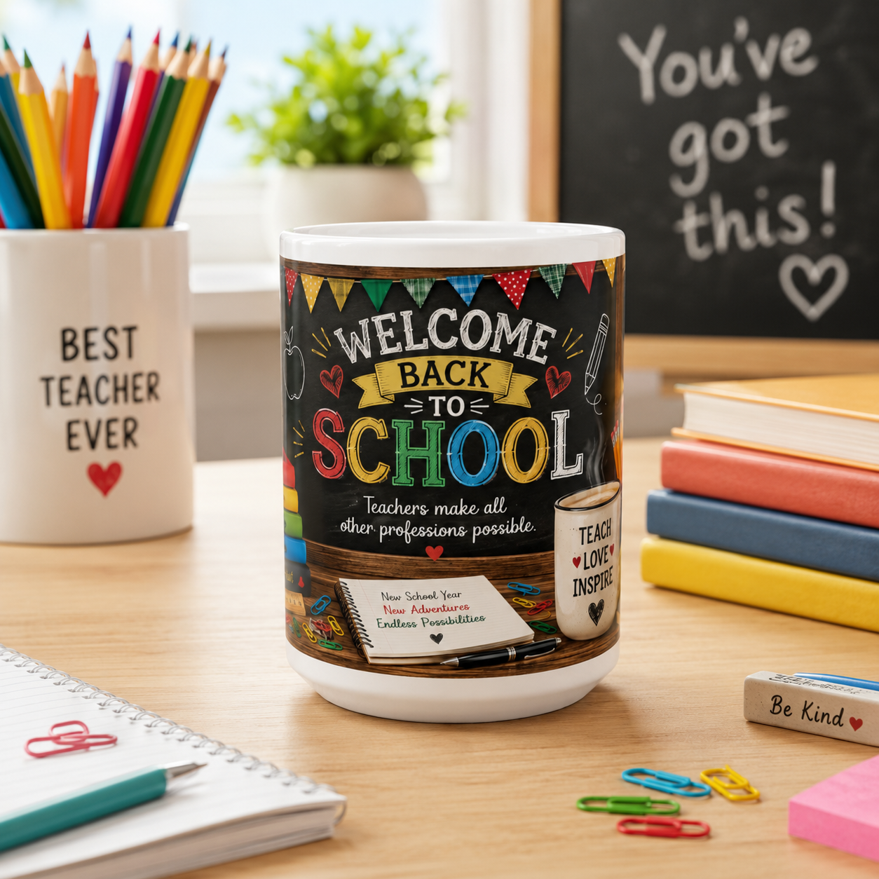 Teacher Appreciation Coffee Cup, Back To School Ceramic Mug 11Oz