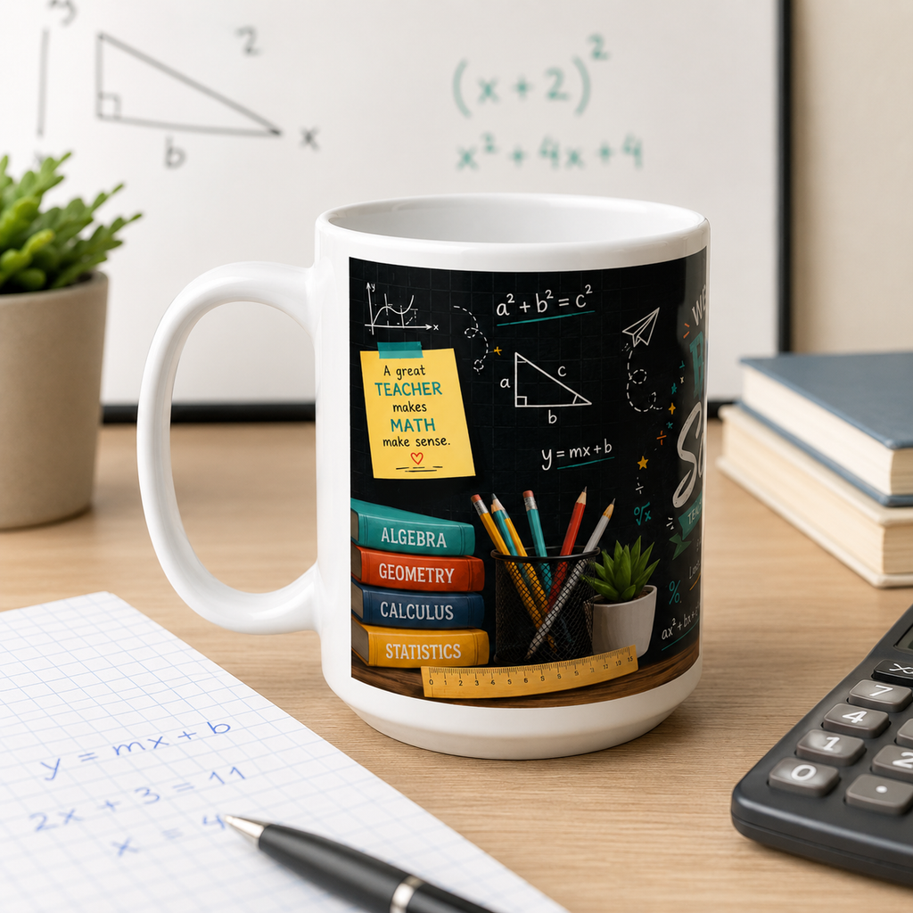 Math Teacher Mug | Welcome Back To School Ceramic Cup 11Oz 15Oz