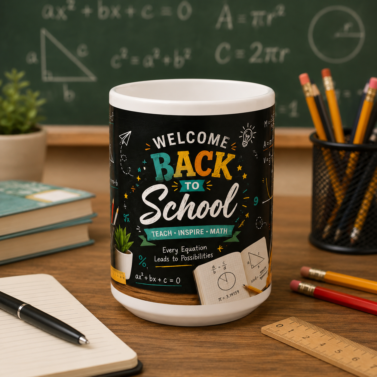 Math Teacher Mug | Welcome Back To School Ceramic Cup 11Oz 15Oz