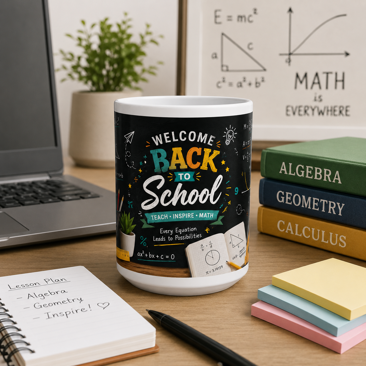 Math Teacher Mug | Welcome Back To School Ceramic Cup 11Oz 15Oz