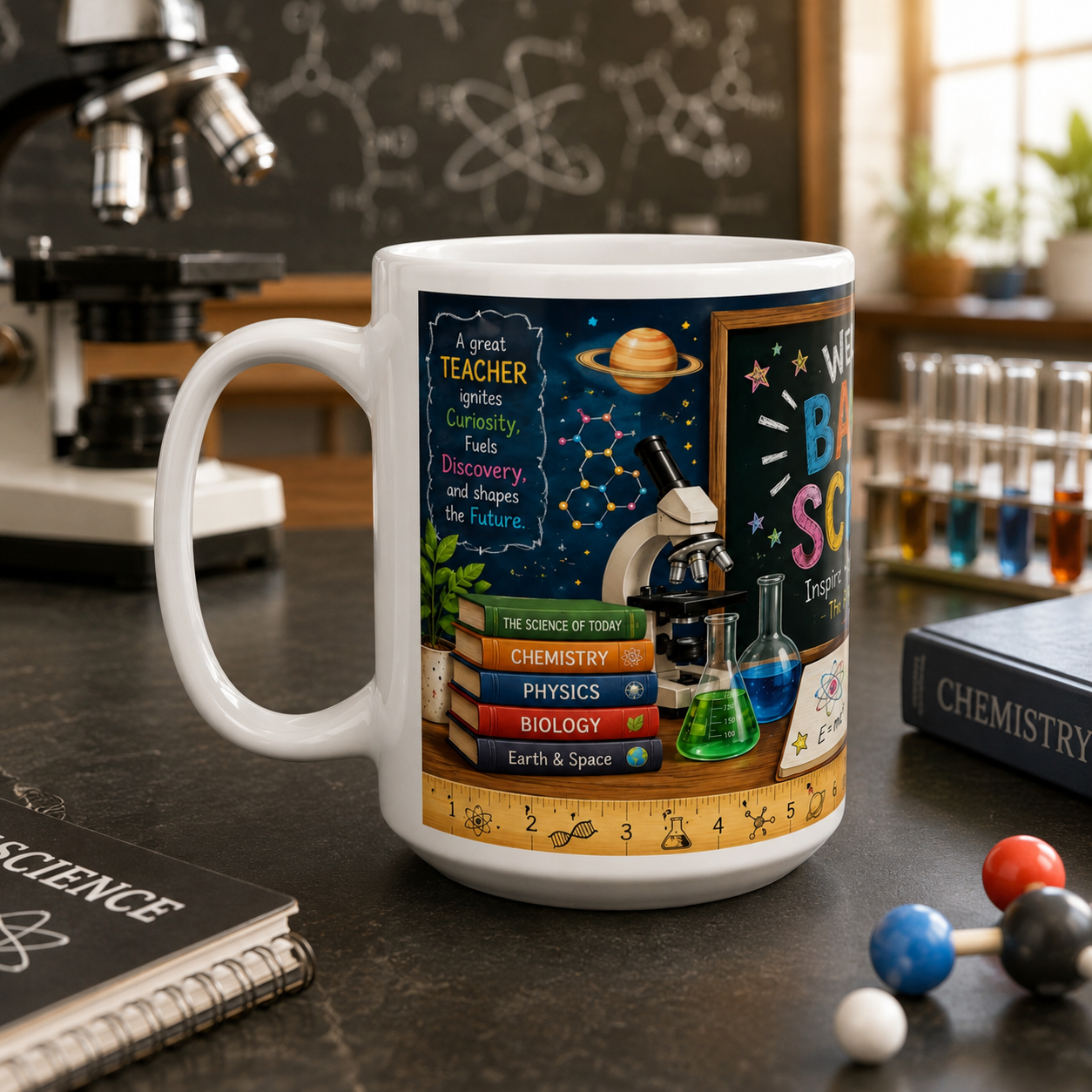 Science Teacher Coffee Mug | Back To School Gift, 11 Oz, 15 Oz
