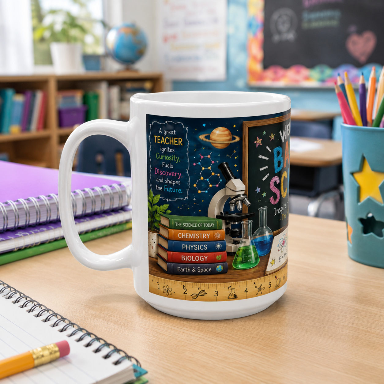 Science Teacher Coffee Mug | Back To School Gift, 11 Oz, 15 Oz