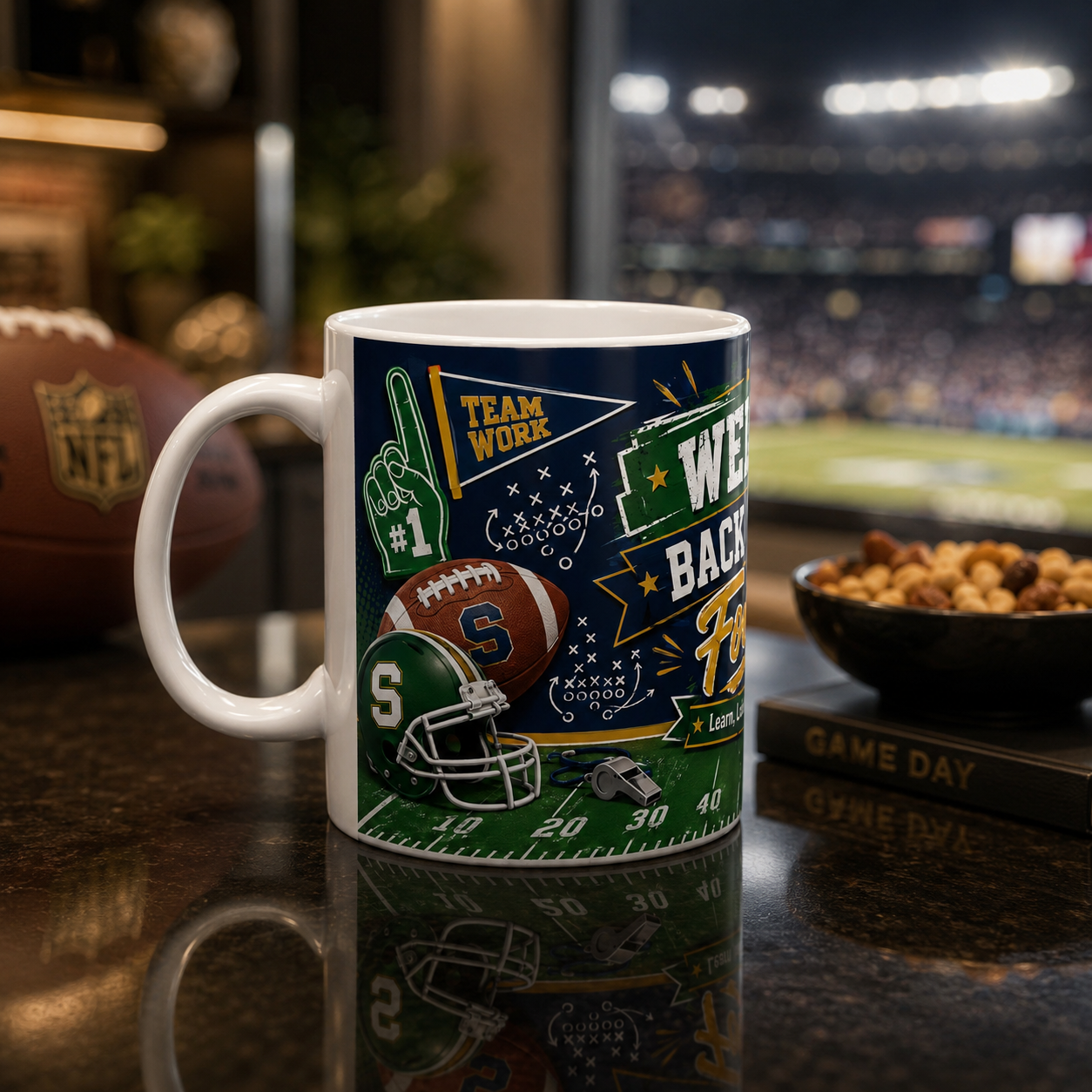 Welcome Back to School Football Student Ceramic Mug – 11oz/15oz Player Gift