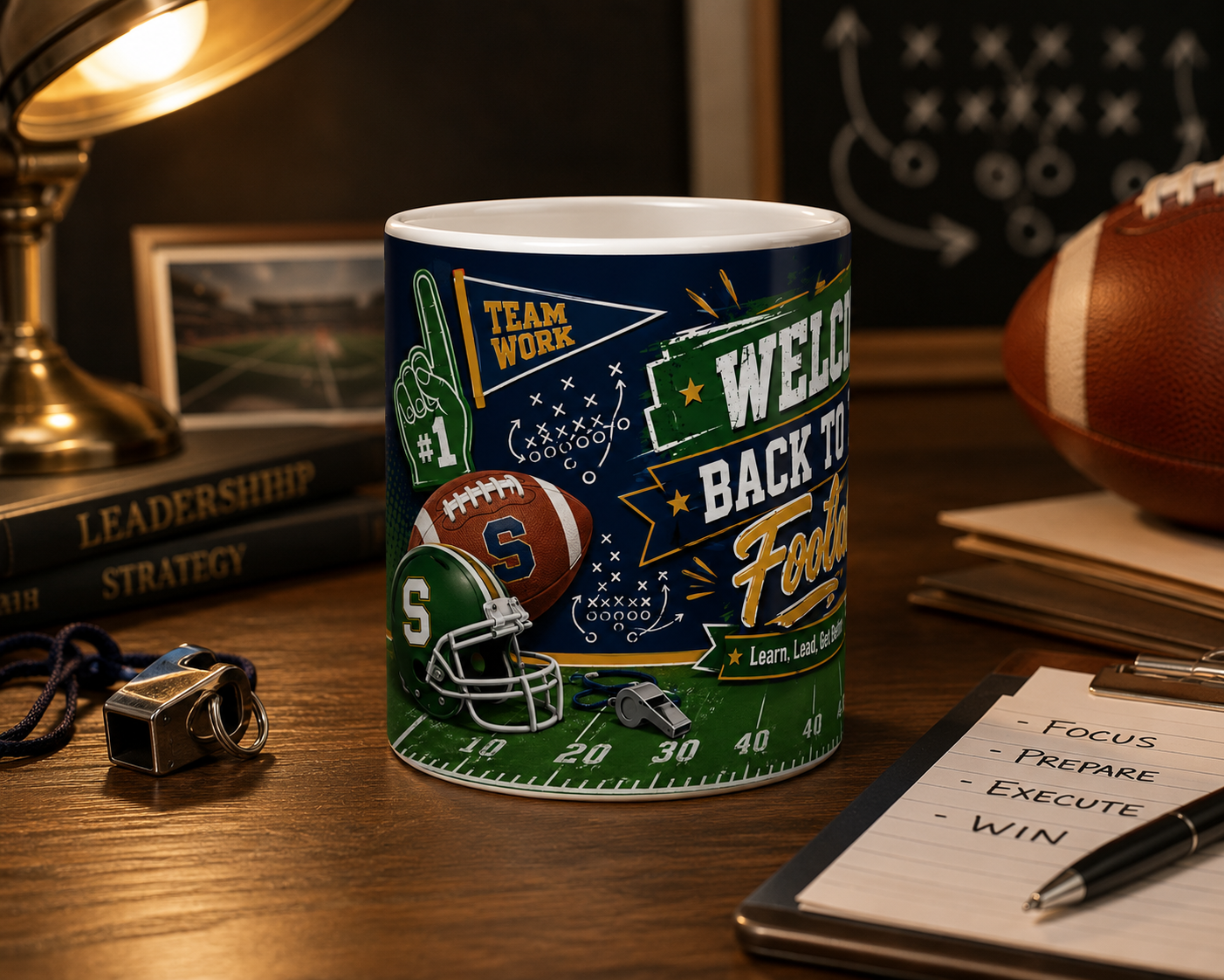 Welcome Back to School Football Student Ceramic Mug – 11oz/15oz Player Gift