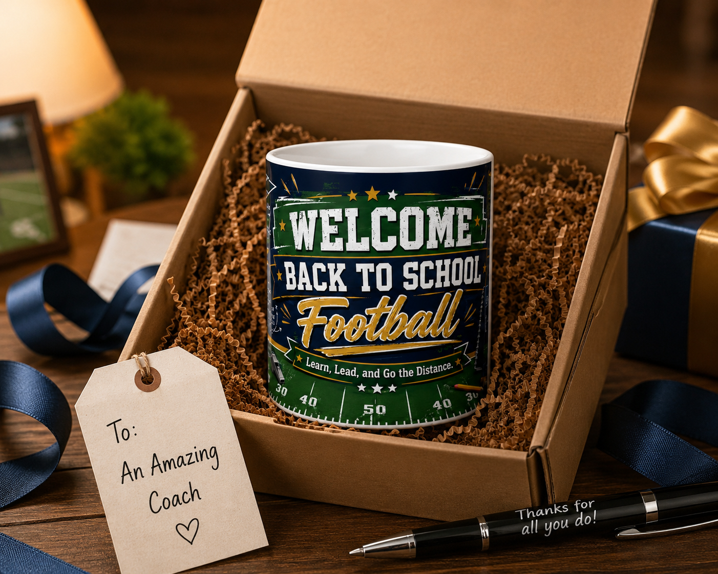 Welcome Back to School Football Student Ceramic Mug – 11oz/15oz Player Gift