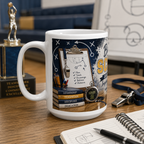Teacher Coach Mug, Back To School, Leading In Classroom, 11 Oz, 15 Oz