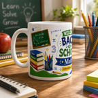 Welcome Back to School Math Student Ceramic Mug — Student Classroom Coffee Cup (11oz/15oz)