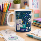 Welcome Back to School Science Student Mug — 'Experiment. Discover. Learn.' Ceramic Coffee Cup (11oz/15oz)
