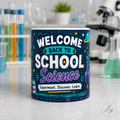 Welcome Back to School Science Student Mug — 'Experiment. Discover. Learn.' Ceramic Coffee Cup (11oz/15oz)