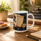 History Student Coffee Mug – “Welcome Back to School: Explore the Past, Shape the Future” Ceramic Mug
