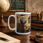 History Student Coffee Mug – “Welcome Back to School: Explore the Past, Shape the Future” Ceramic Mug